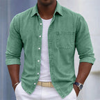 Acid-Wash Long-Sleeve Shirt