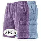 Acid-Wash Shorts