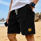 Elastic-Waist Corduroy Shorts