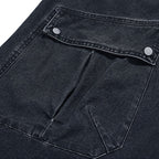 Drawstring Cargo Jeans