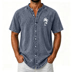 Acid-Wash Zip Shirt