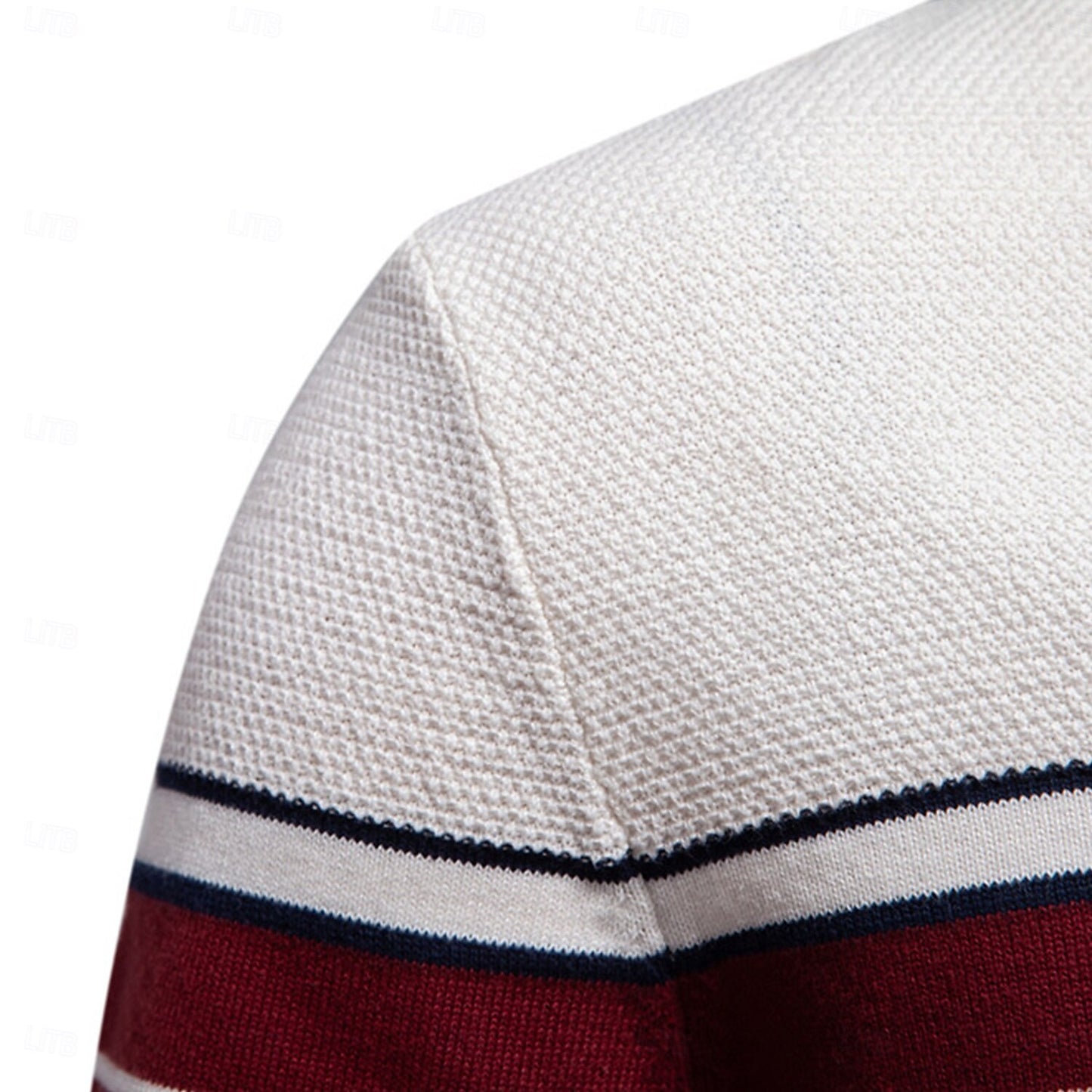 Block Striped Knitwear Pullover Sweater - oukumen