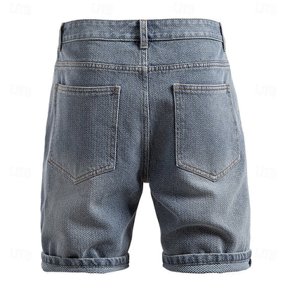 Knee-Length Jean Shorts