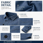 Washed Long-Sleeve Denim Shirt