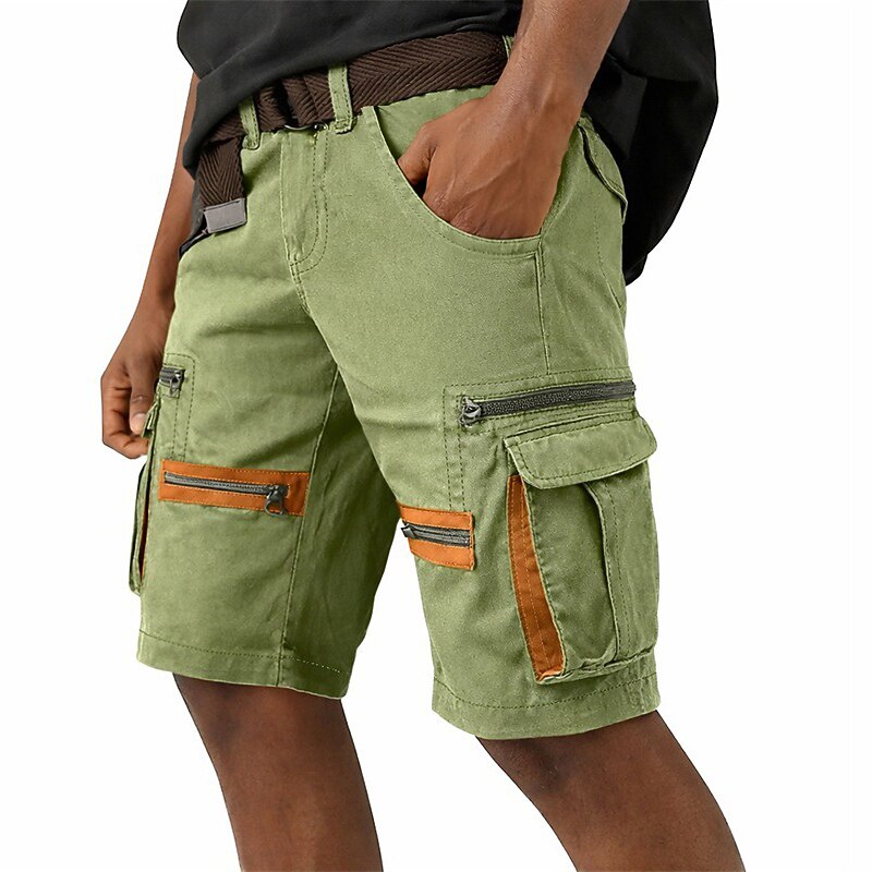 Zip-Detail Cargo Shorts