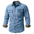 Long-Sleeve Denim Shirt