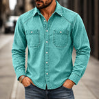 Acid-Wash Long-Sleeve Shirt