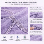 Acid-Wash Short-Sleeve Shirt