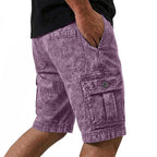 Acid-Wash Cargo Shorts