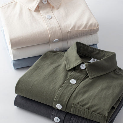 Classic Fit Rolled Collar Casual Shirt