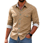 Long-Sleeve Denim Shirt