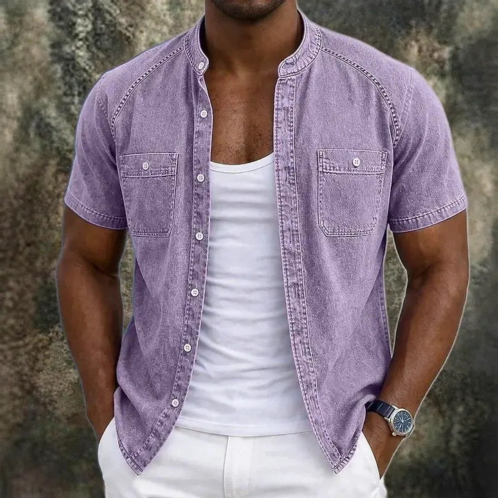 Washed Short-Sleeve Shirt