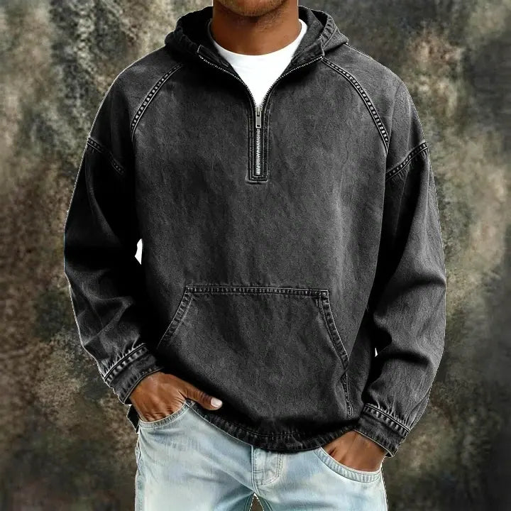 Acid-Wash Long-Sleeve T-Shirt