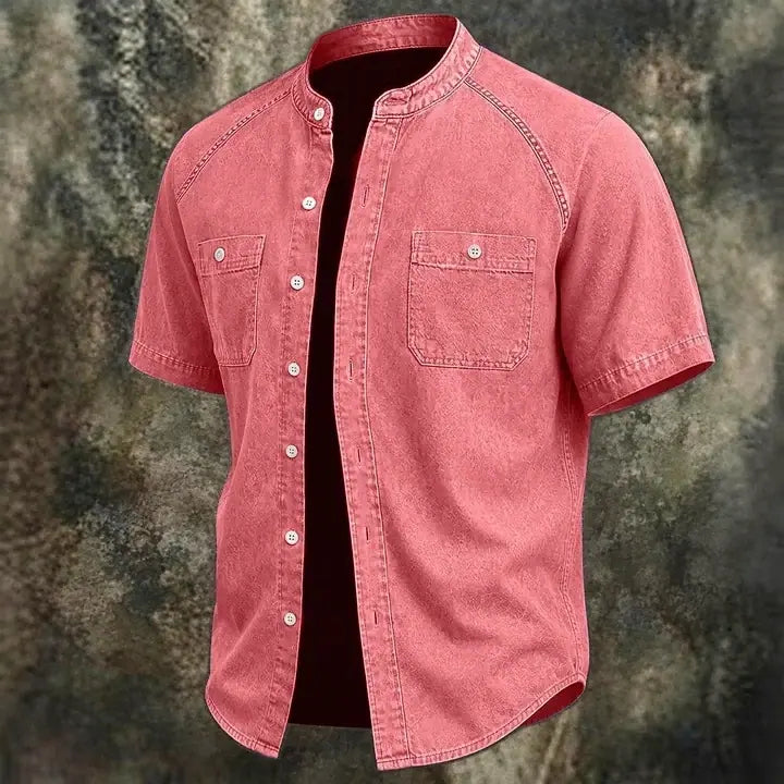 Washed Short-Sleeve Shirt