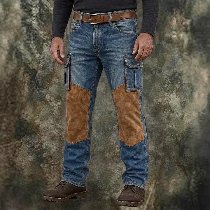 Patchwork Cargo Jeans