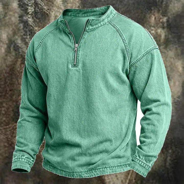 Washed Zip T-Shirt