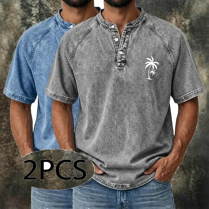 Acid-Wash Short-Sleeve T-Shirt