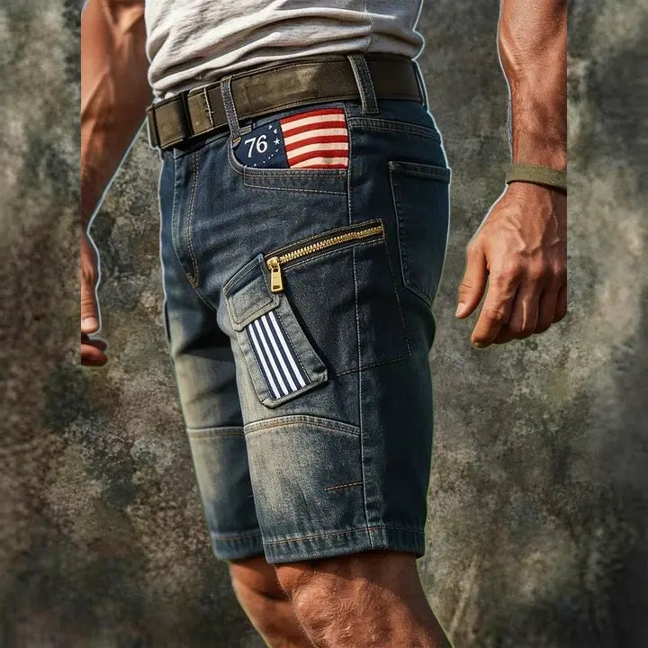 Acid-Wash Shorts