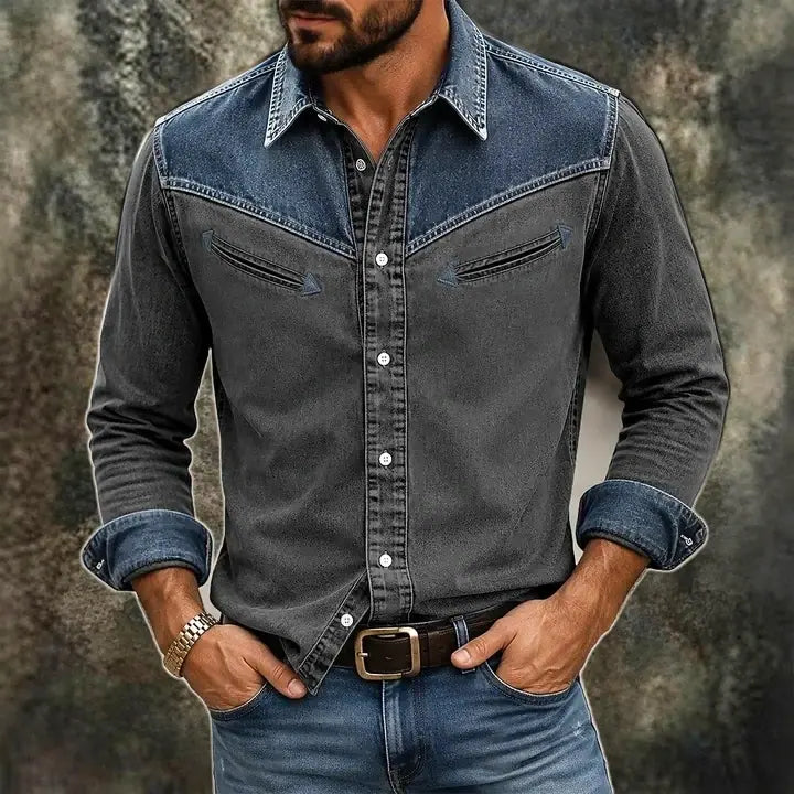 Garment-Dyed Long-Sleeve Shirt