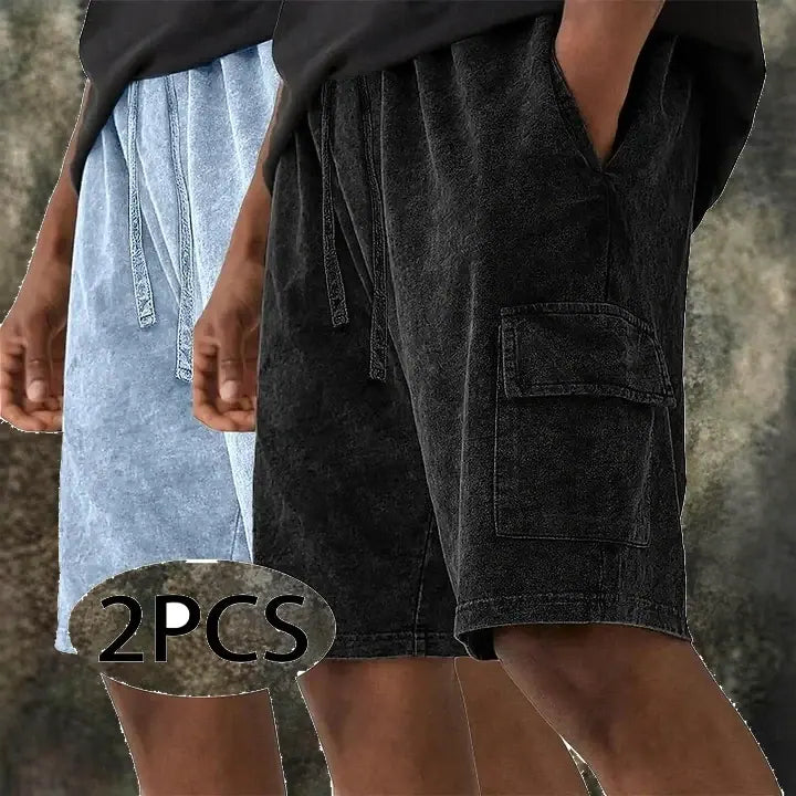 Acid-Wash Shorts