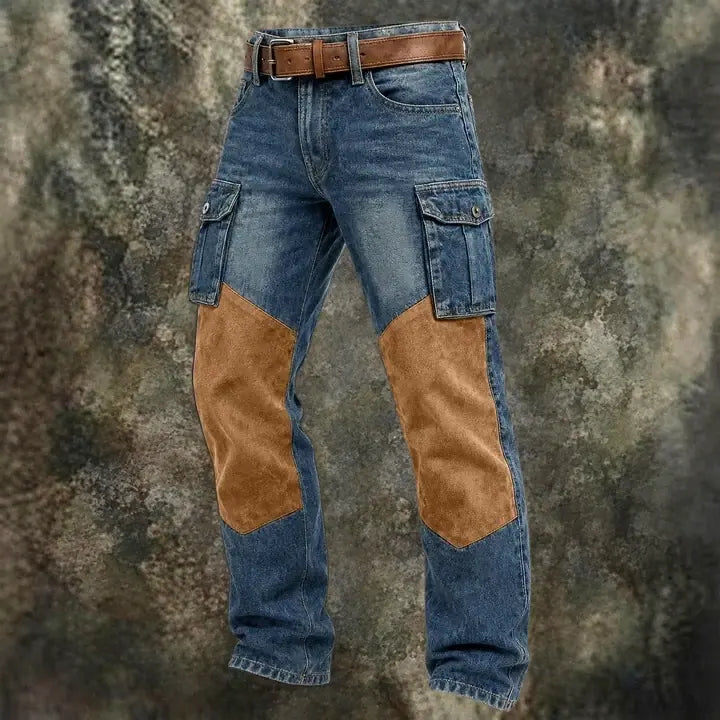 Patchwork Cargo Jeans